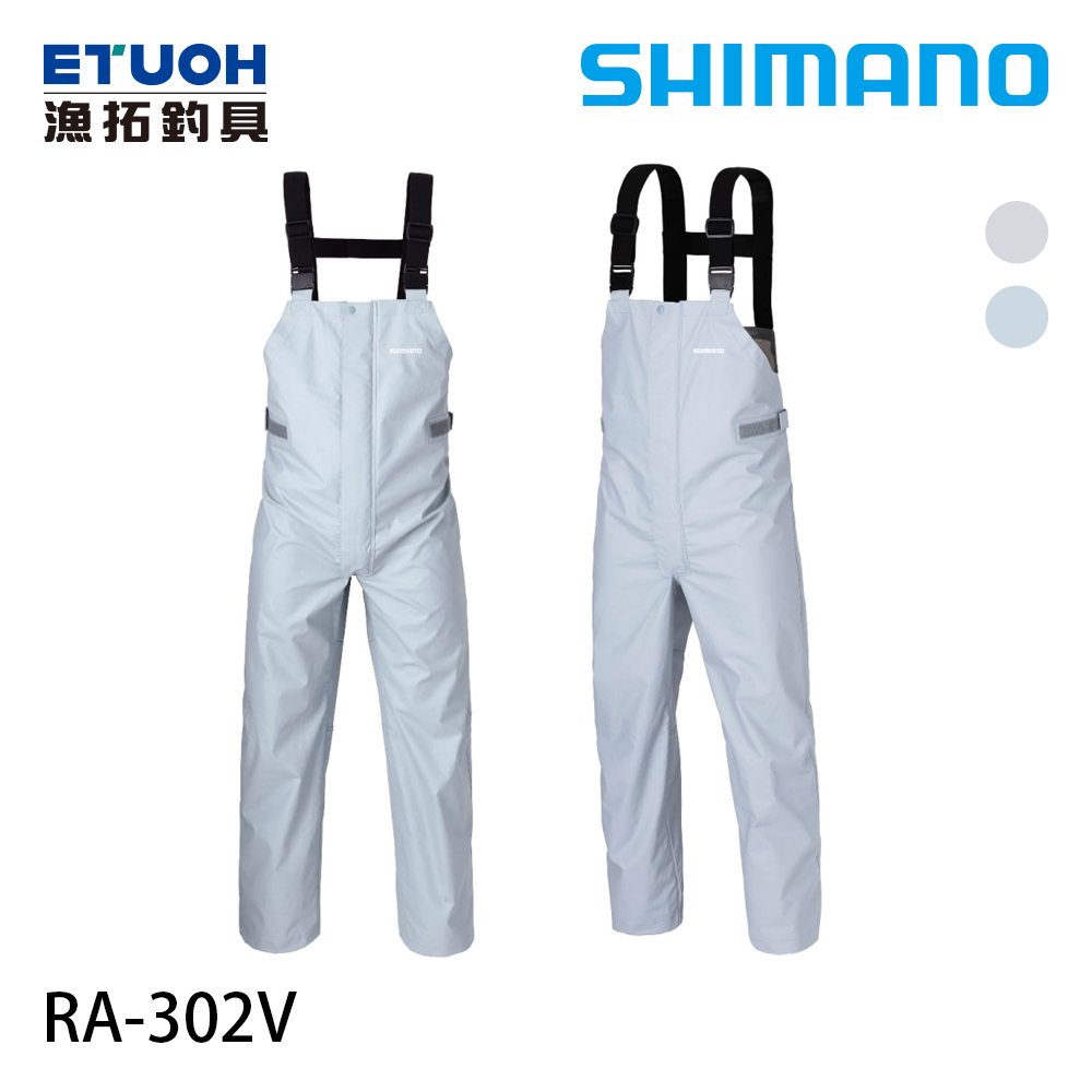 SHIMANO RA-302V 鐵灰 [船釣吊帶褲]